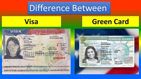 what visa type is a green card|difference between green card and citizenship.
